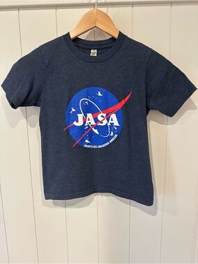 Ouray Boys Jimmy’s All Seasons Angler JASA Graphic Tee Navy Size Small
